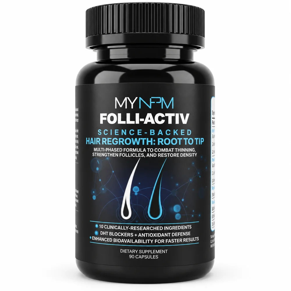 Folli-Activ capsule bottle, front view